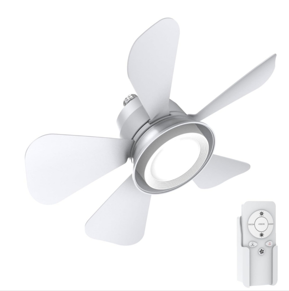 Socket Fan Lights with Remote